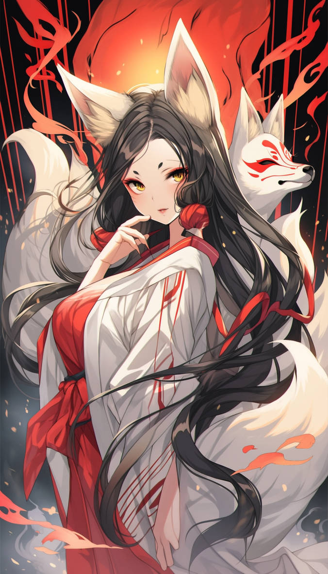 Inari Okami God of Foxes and Fertility by artificialfox00 on DeviantArt