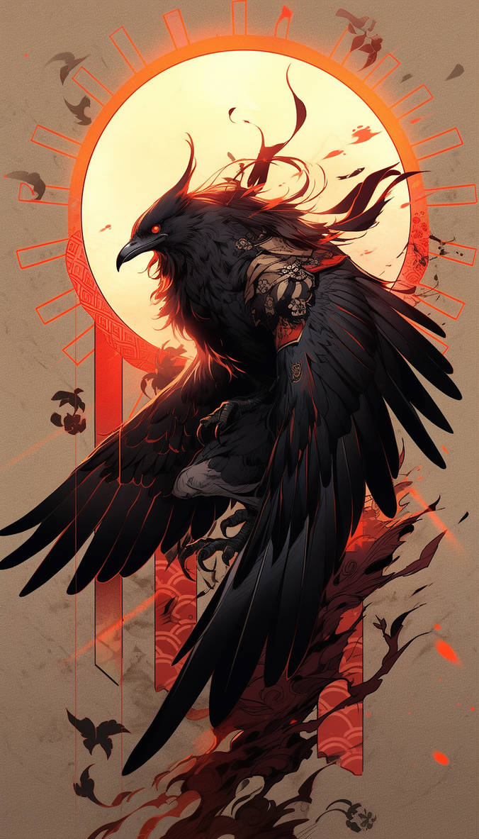 Yatagarasu Incarnation of The Sun by artificialfox00 on DeviantArt