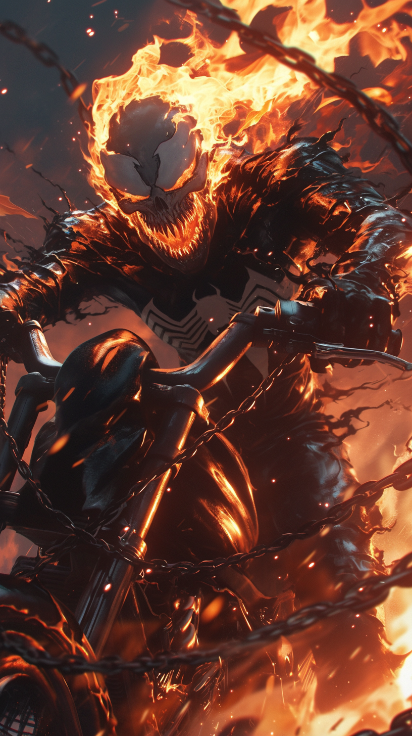 Venom Rider Venom x Ghost Rider Revamped by artificialfox00 on DeviantArt