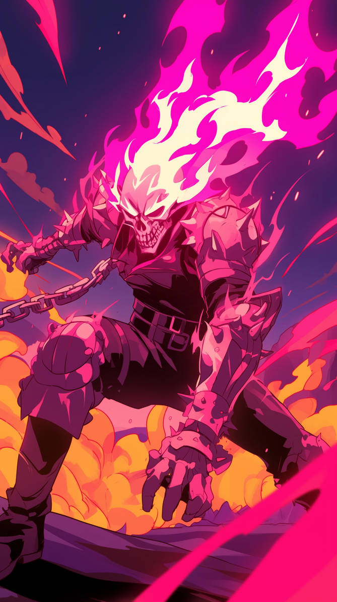 Pink Theme: Ghost Rider by artificialfox00 on DeviantArt