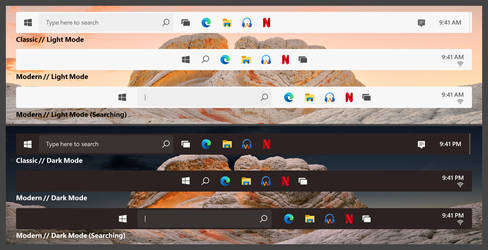 Redesigned Taskbar // Sun Valley Concepts #1