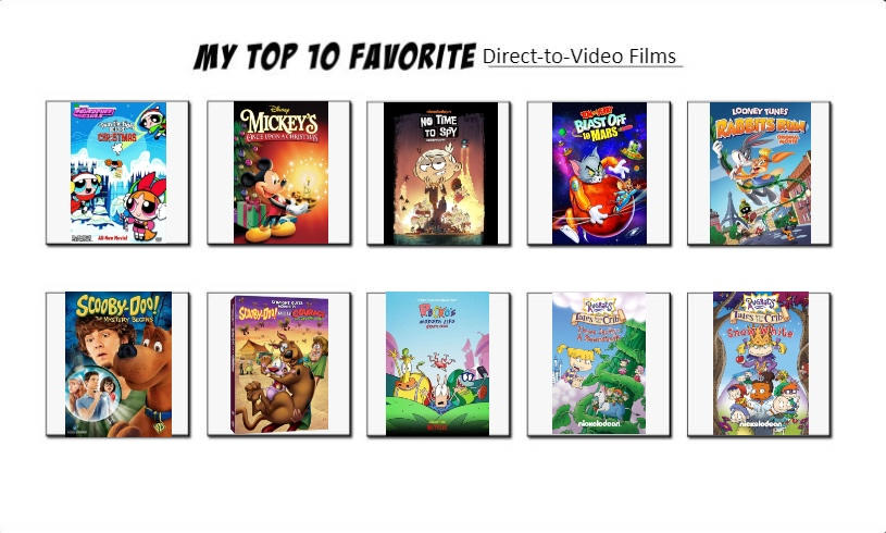 My Top 10 Favorite Direct to Video Films by FieryUnikitty on DeviantArt