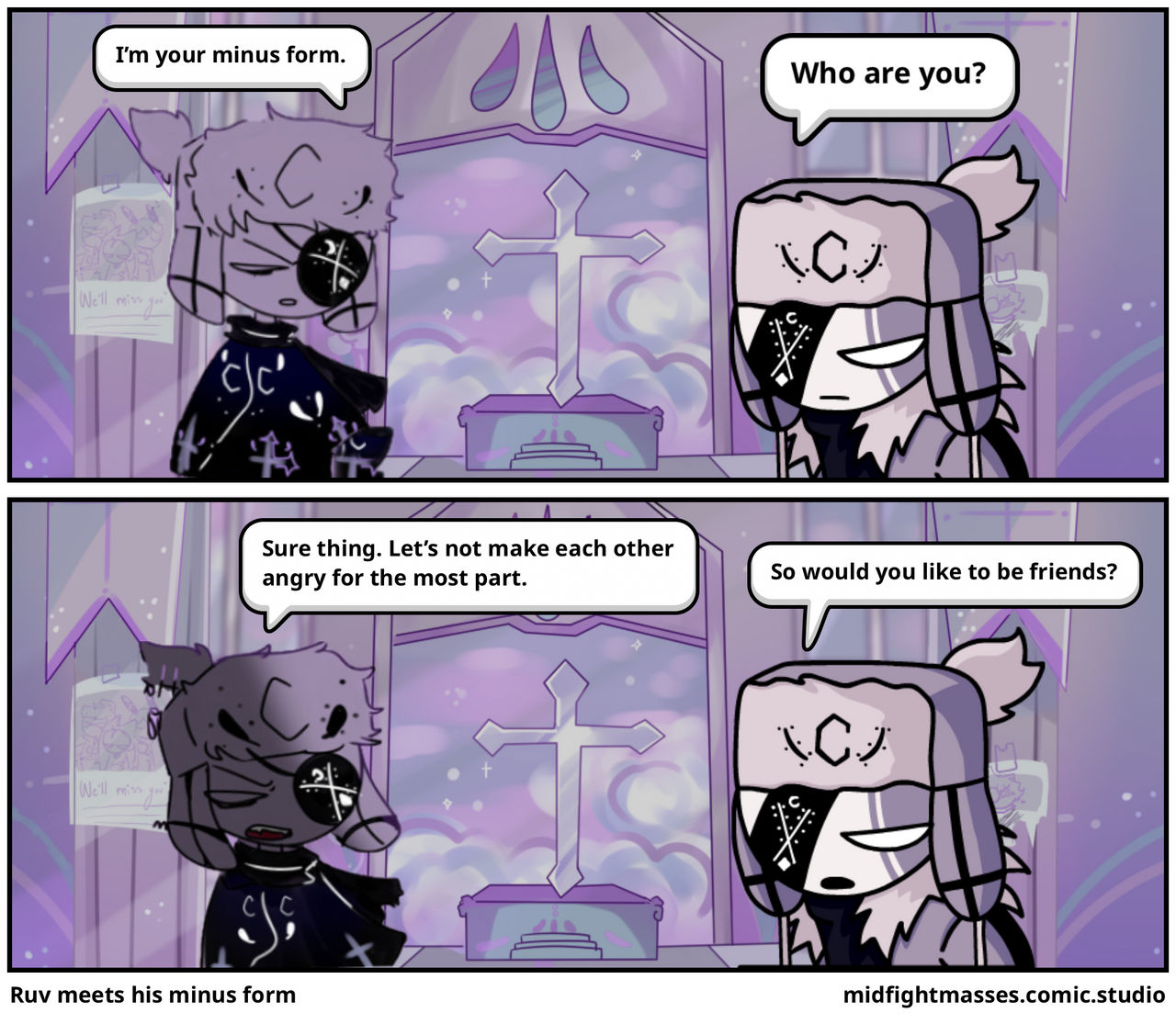 Ruv meets his minus form by FieryUnikitty on DeviantArt