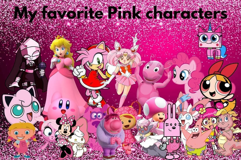 Pink Character Color My Favorite Pink Characters by FieryUnikitty on DeviantArt