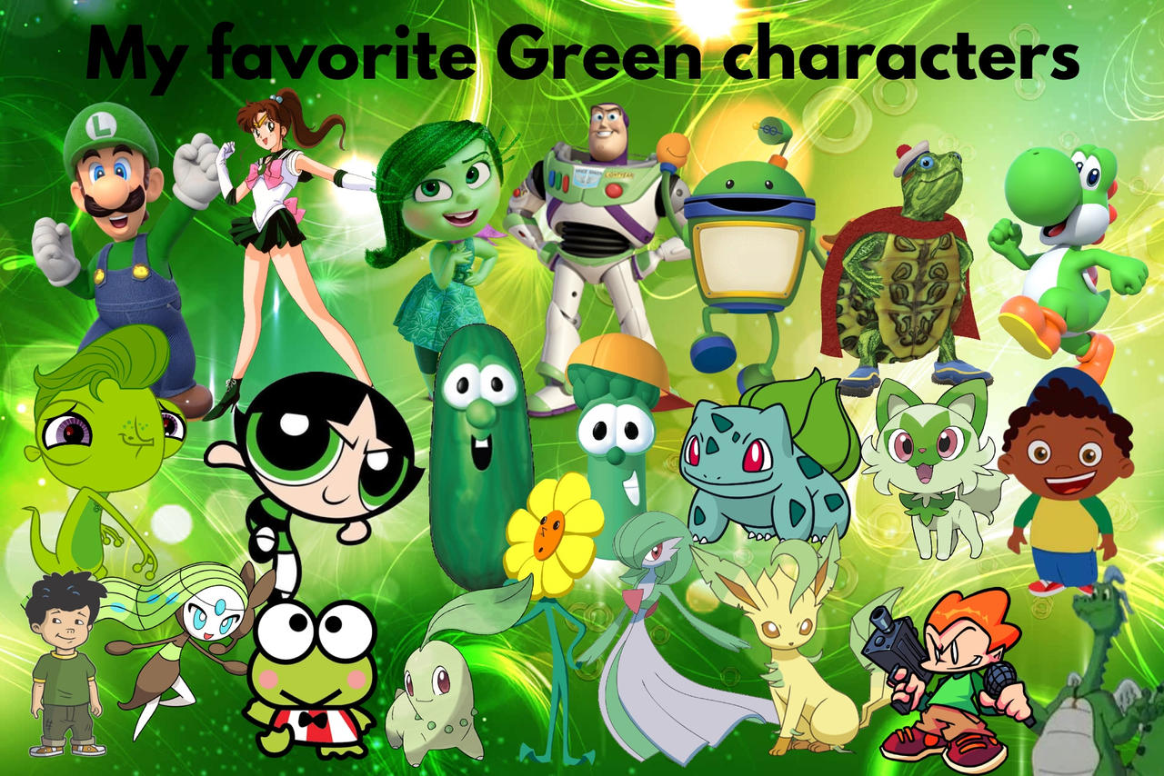 My Favorite Green Characters by FieryUnikitty on DeviantArt