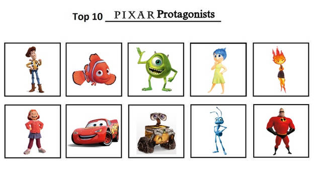 My Top 10 Favorite Pixar Protagonists