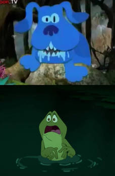 Naveen is scared of Evil Blue
