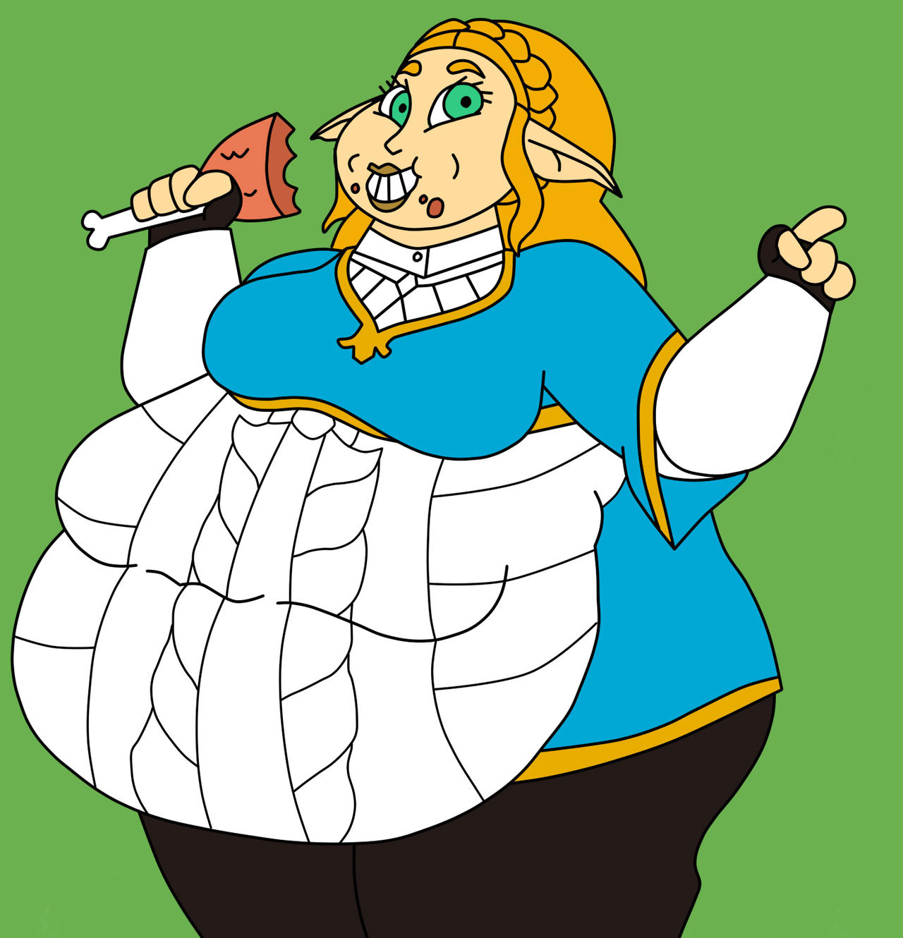 Fat Zelda by tubbybuddy on DeviantArt