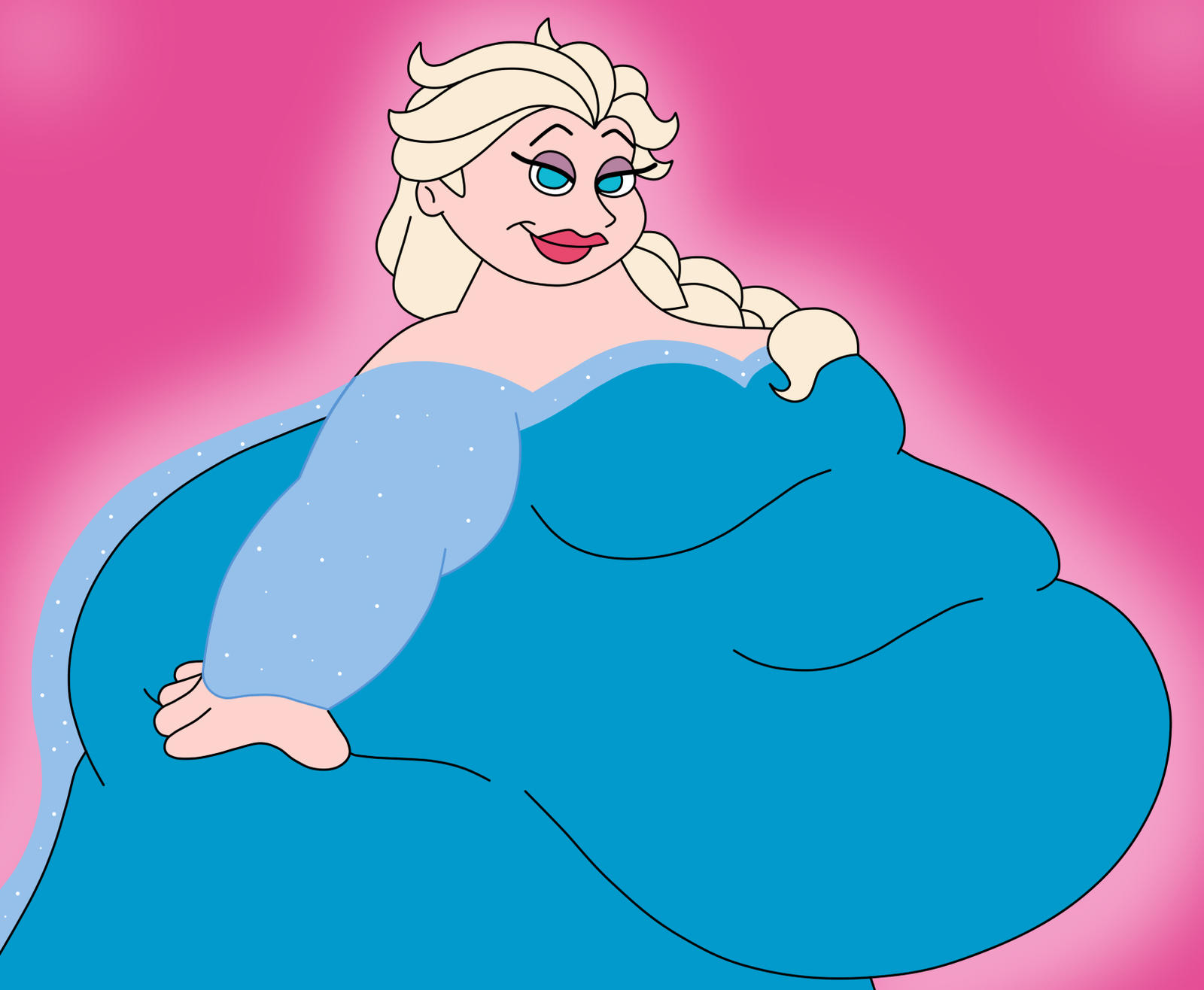 Frozen Inflation Deviantart Frozen on Cartoon-Girl-Fatness - DeviantArt