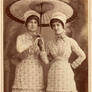 vintage victorian lady couple
