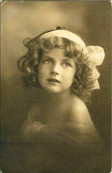 vintage postcard girl XII