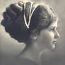 Vintage lady profile II