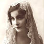 Vintage lady with Mantilla III