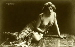 Vintage actress as Salome 001