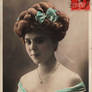 Vintage handtinted edwardian lady 002