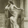 Vintage actress in Throne 002