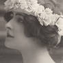 Vintage lady with a floral tiara 001