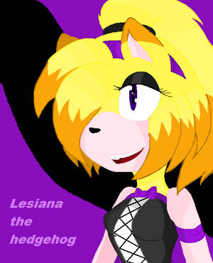 Lesiana the hedgehog (AT) by Crystalthehedgehog9