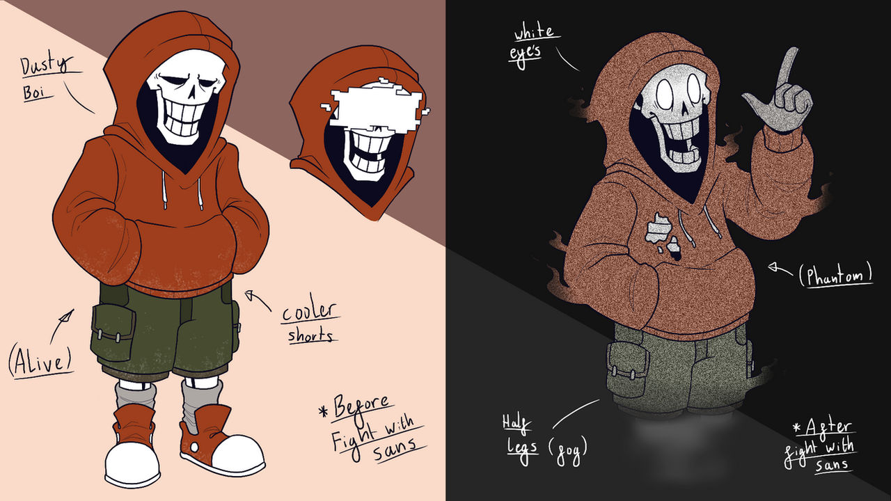 Dusttrust: Contingency Plan - Papyrus design by BRILAGE on DeviantArt