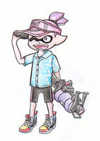 Splatoon Manga: Aloha drawing