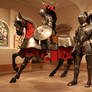 Mounted knight and squire  1