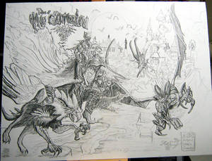 Original Pencil drawing of Tales of the Galtorian