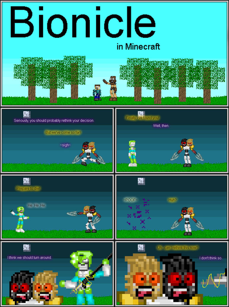 Linux Bionic Minecraft Bionicle In Minecraft: Episode 22 by Color17 on DeviantArt