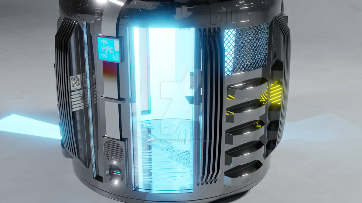 Alien Containment - Blender render door opened. by RevanSurtur on ...
