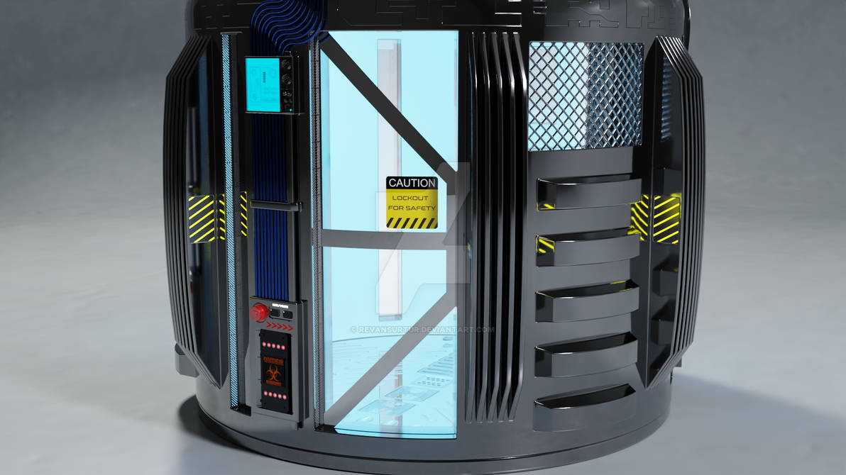 Alien containment - doors closed by RevanSurtur on DeviantArt
