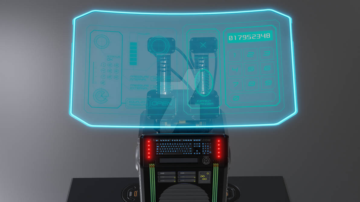 Sci-Fi Futuristic computer terminal - concept art. by RevanSurtur on ...