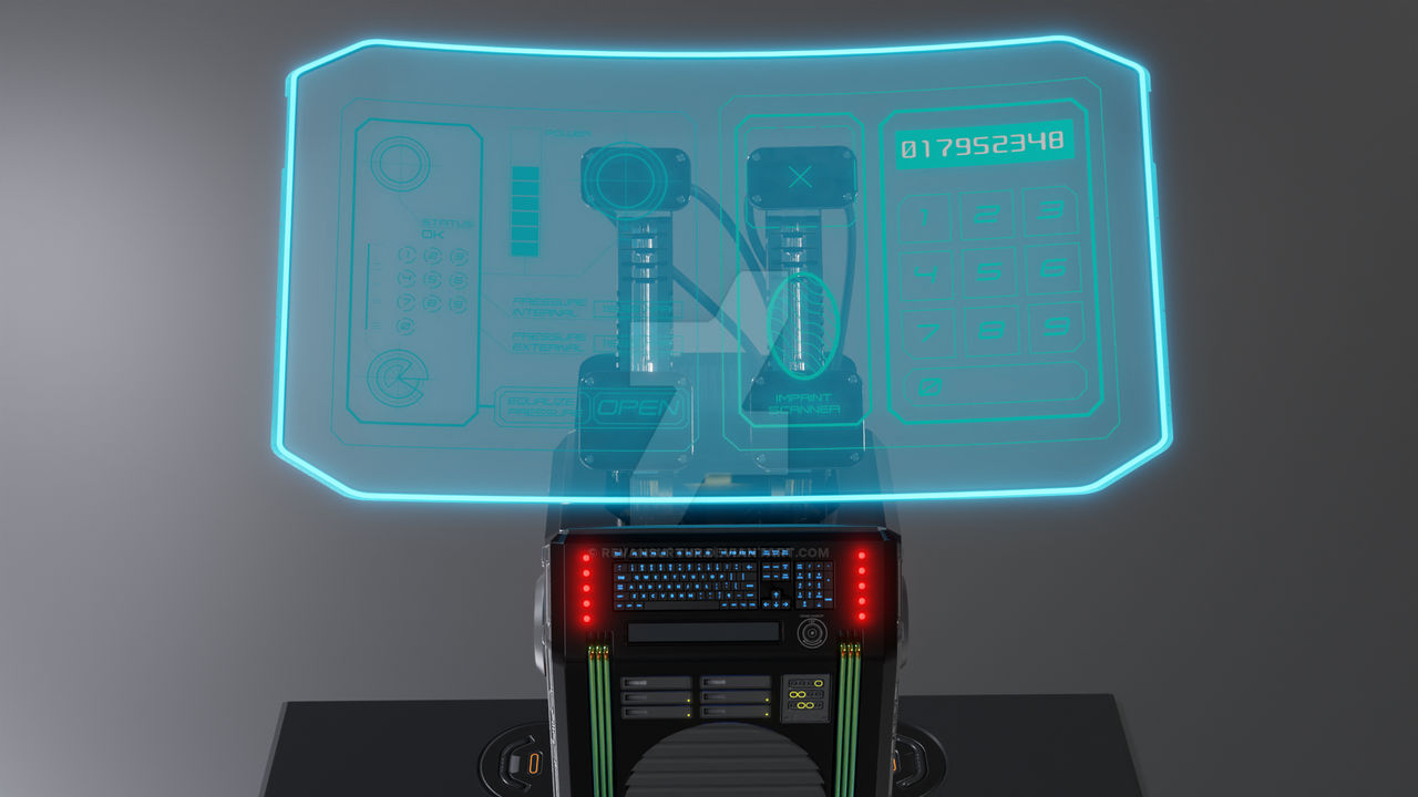 Sci-Fi Futuristic computer terminal - concept art. by RevanSurtur on ...