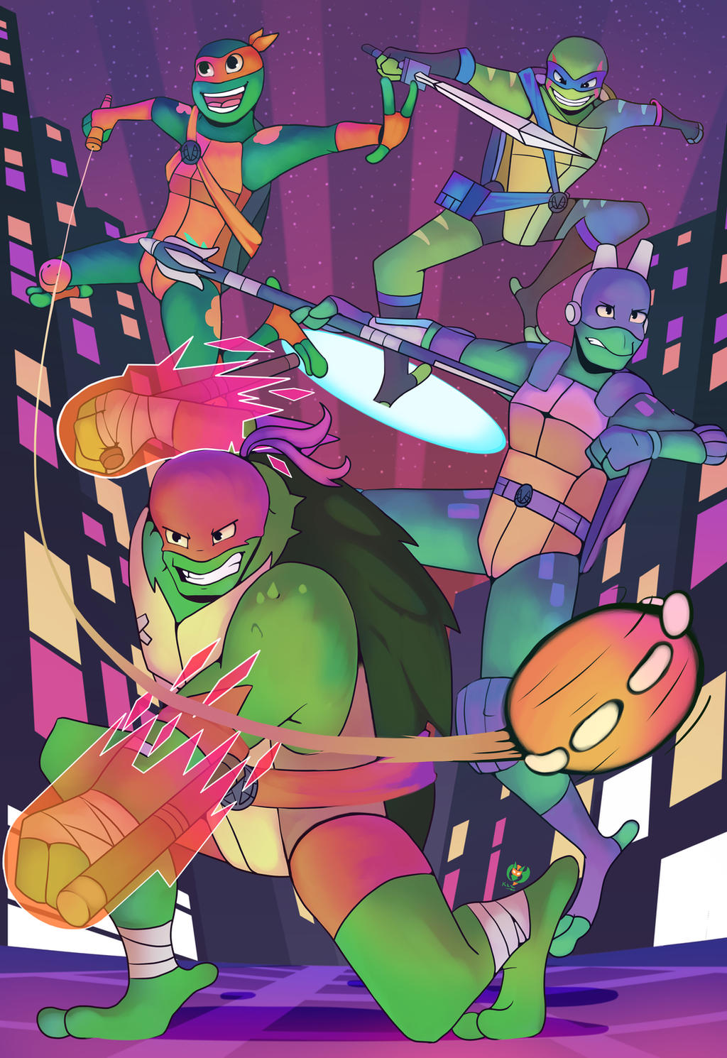 Tmnt Rise Style Rise of the TMNT by Kenisu-of-Dragons on DeviantArt