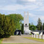 The airmen monument and the entrance to the museum
