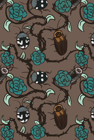 Cockroach Tiled Background / Wallpaper