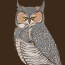 great horned owl