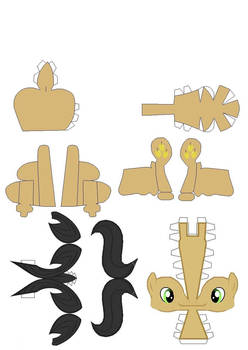 Golden Delicious papercraft