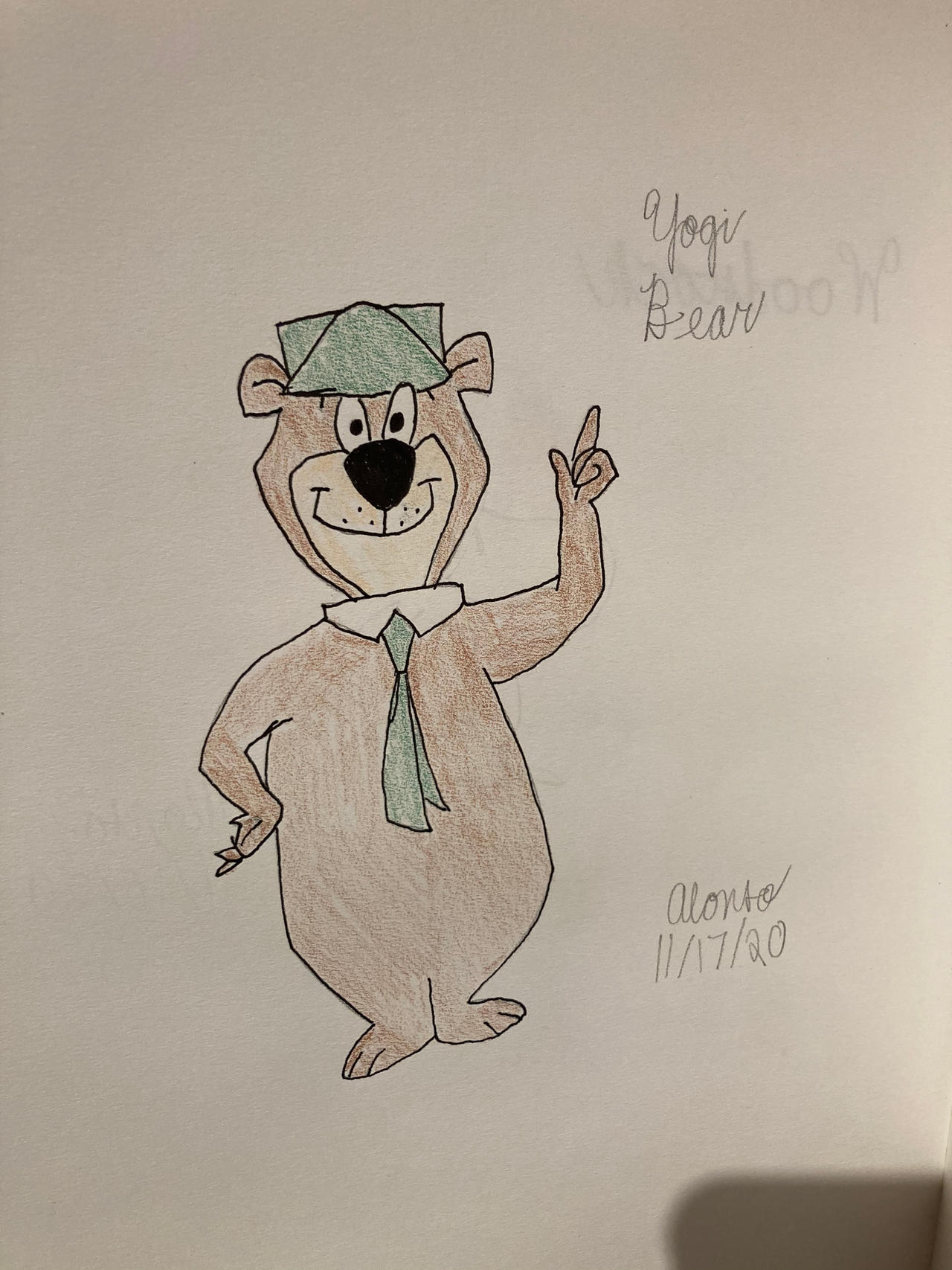My Yogi Bear drawing by PeruAlonso on DeviantArt
