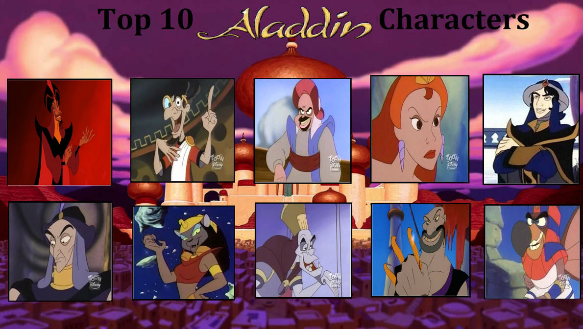 Top 10 Aladdin Villains by PeruAlonso on DeviantArt