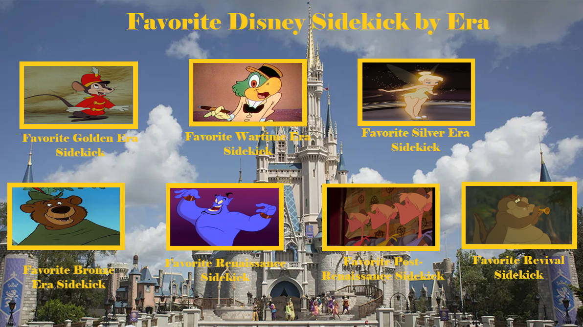 My Favorite Disney Sidekicks By Era by PeruAlonso on DeviantArt