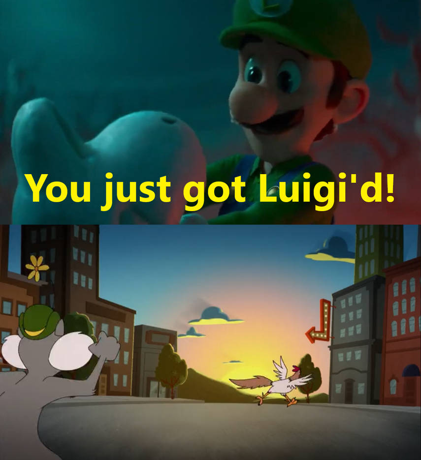 Chicken Boo just got Luigi'd by PeruAlonso on DeviantArt