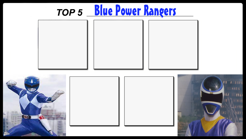 Top 5 Blue Power Rangers template by PeruAlonso on DeviantArt