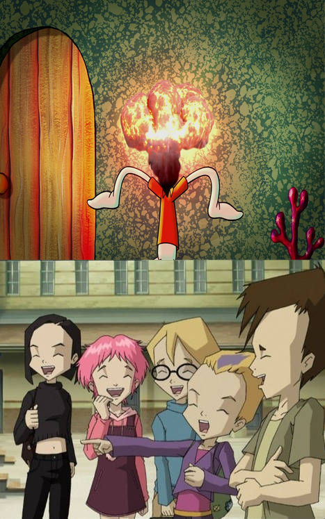 Lyoko warriors laugh at Squidward's head exploding by PeruAlonso on ...