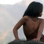 Mowgli on Hathi's back