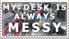 Messy Desk Stamp