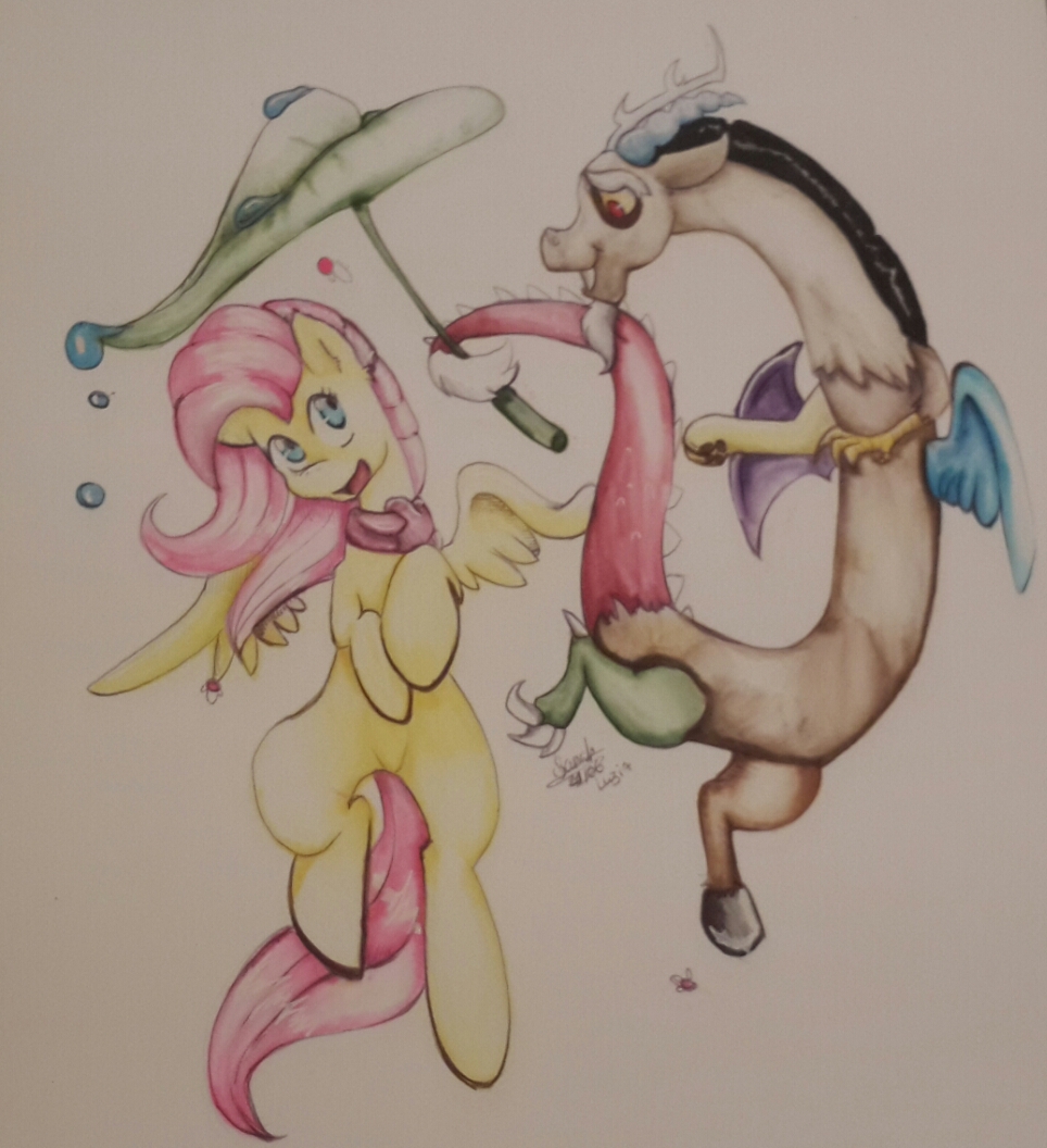 Fluttershy /Discord Rainy day