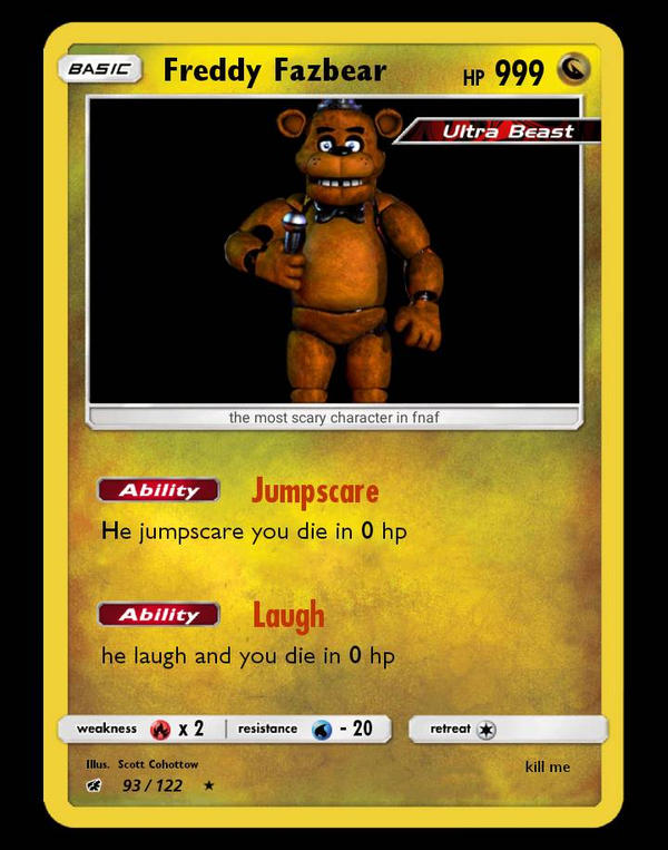 golden freddy pokemon card Golden Freddy