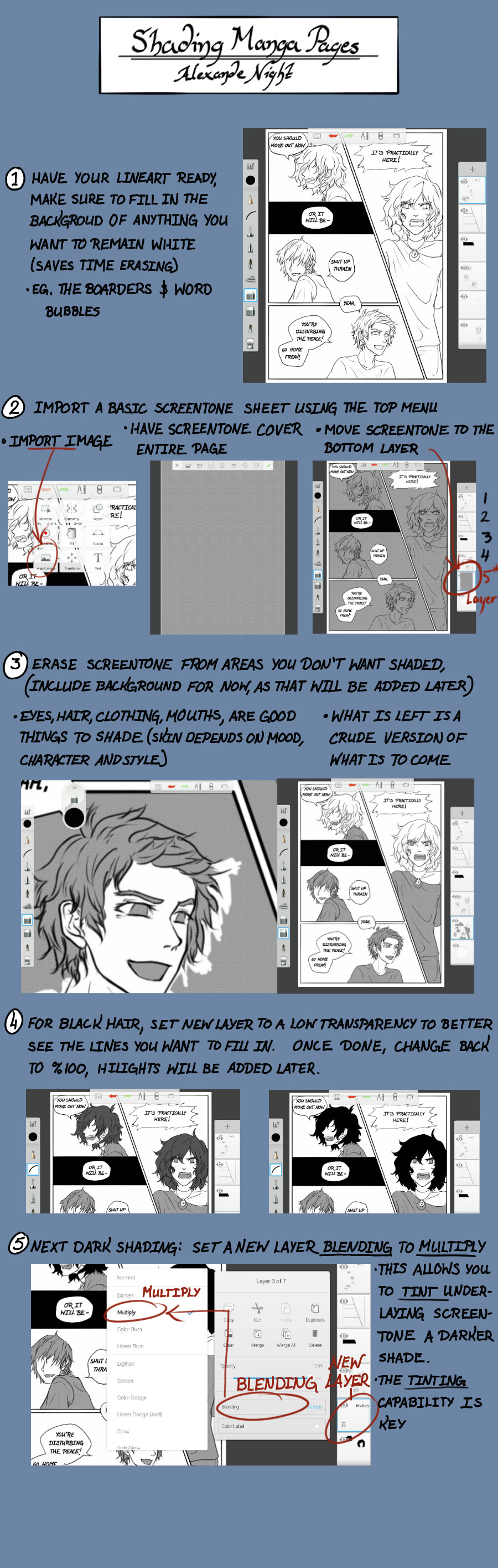 Manga page tutorial part I by AlexandeNight on DeviantArt
