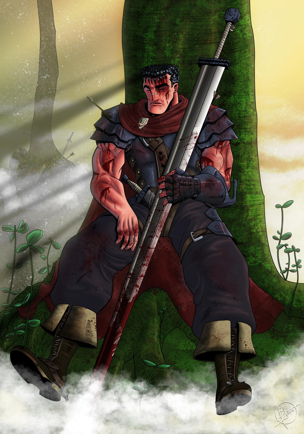 Guts Vs 100 Soldiers By Bloodg On Deviantart