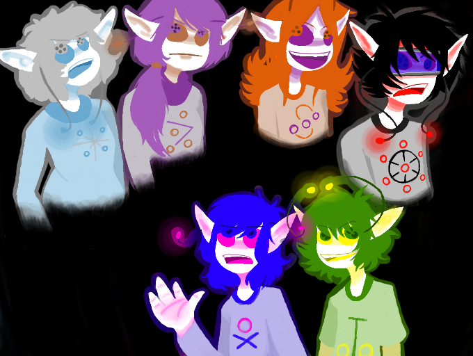 Lineless humanoid aliens