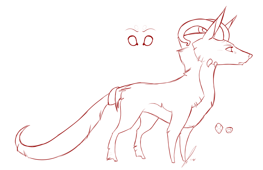 Creature 3 Lines by jaclynonacloudlines